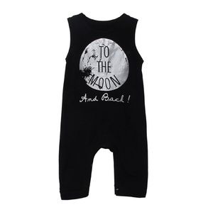 Black unisex romper